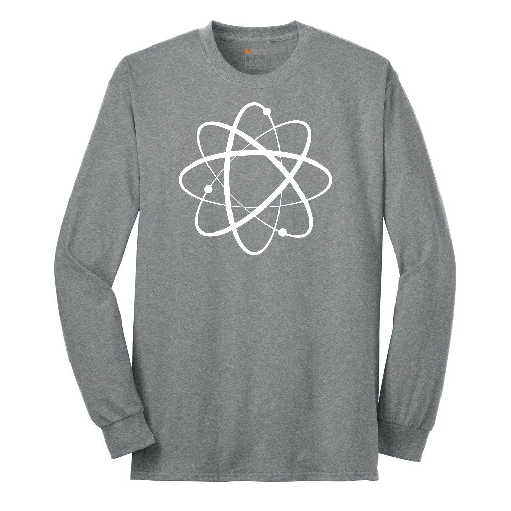 Atomic Symbol Long Sleeve Tee - Athletic Grey