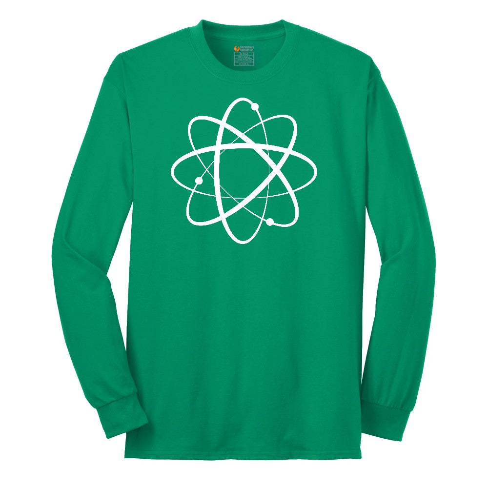 Atomic Symbol Long Sleeve Tee - Kelly Green