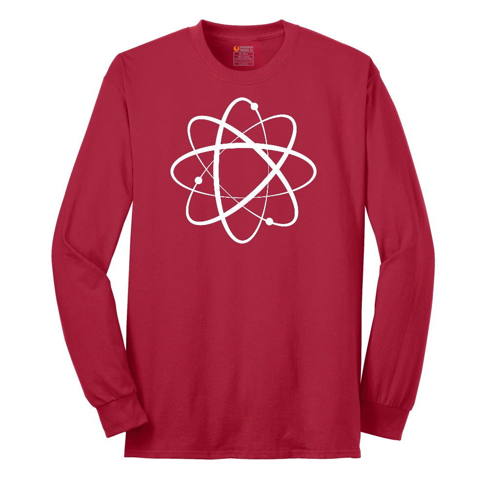 Atomic Symbol Long Sleeve Tee - Red