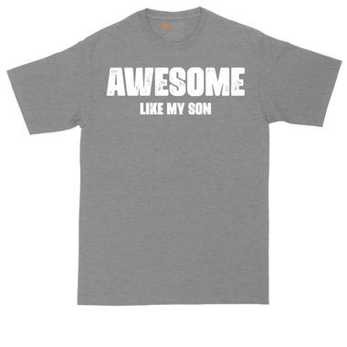 Awesome Like My Son tall t-shirt for men in Heather Navy