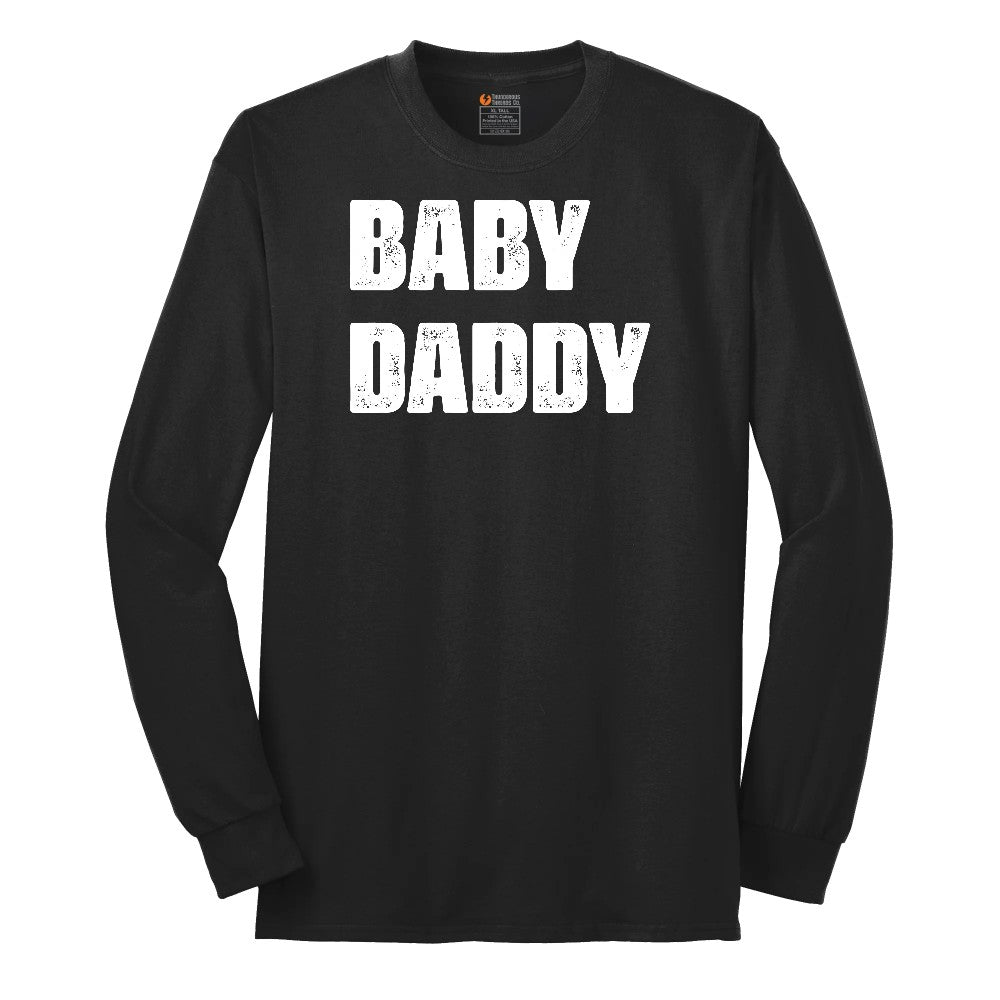 Baby Daddy Long Sleeve Tee - Jet Black