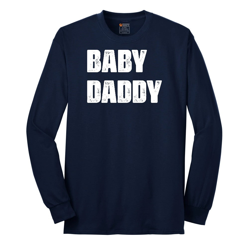 Baby Daddy Long Sleeve Tee - Navy