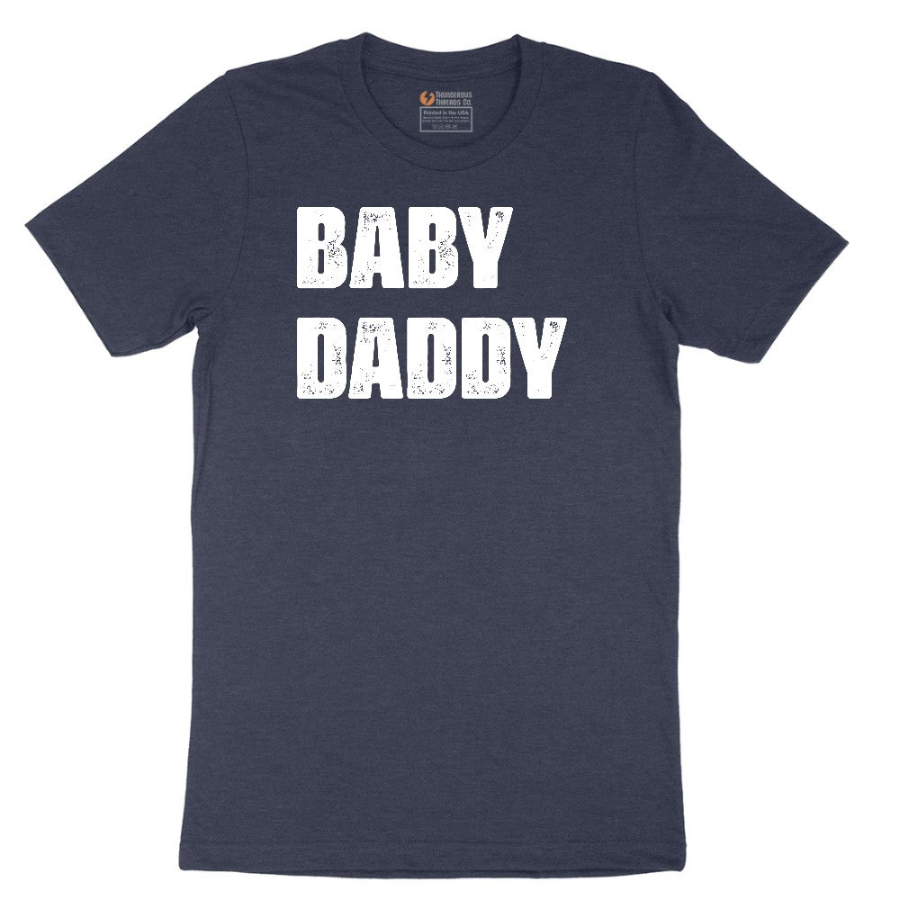 Baby Daddy Short Sleeve Tee - Heather Navy