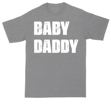 Baby Daddy tall t-shirt for men in Heather Navy