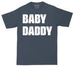 Baby Daddy tall t-shirt for men in Heather Navy