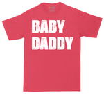 Baby Daddy tall t-shirt for men in Heather Red