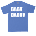 Baby Daddy tall t-shirt for men in Heather Royal