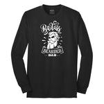 Bad Ass Bearded Dad Long Sleeve Tee - Jet Black