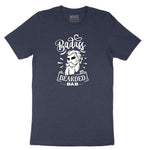 Bad Ass Bearded Dad Short Sleeve Tee - Heather Navy