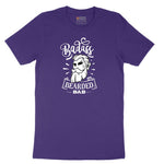 Bad Ass Bearded Dad Short Sleeve Tee - Team Purple