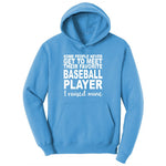 Baseball Player I Raised Mine Ladies Hoodie - Aquatic Blue