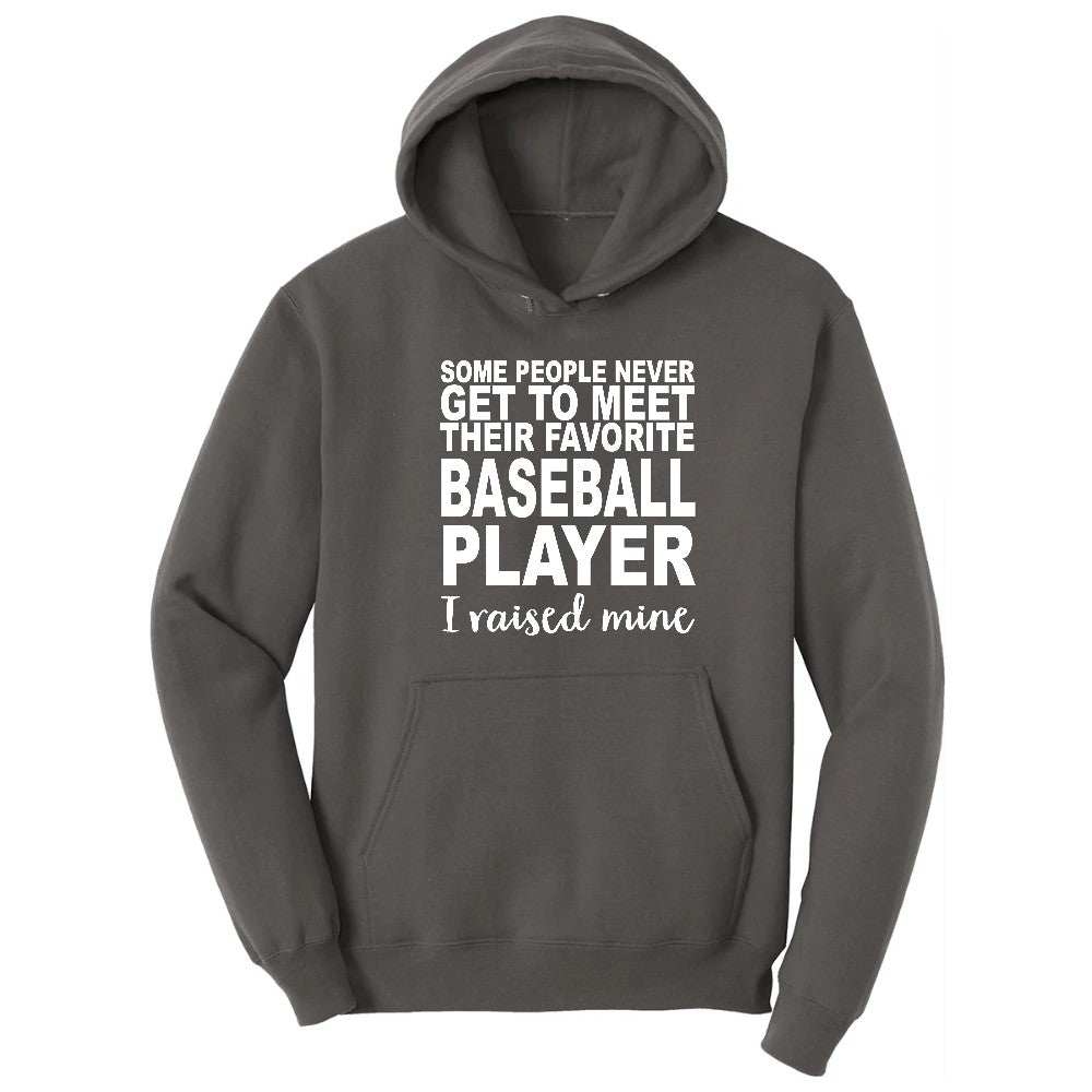 Baseball Player I Raised Mine Hoodie - Charcoal