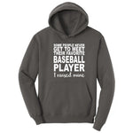 Baseball Player I Raised Mine Hoodie - Charcoal