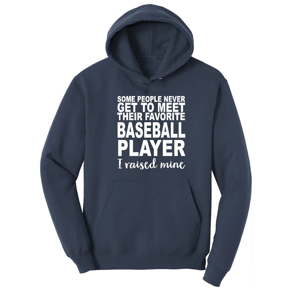 Baseball Player I Raised Mine Hoodie - Navy