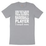 Baseball Player I Raised Mine Short Sleeve Tee - Athletic Heather Grey