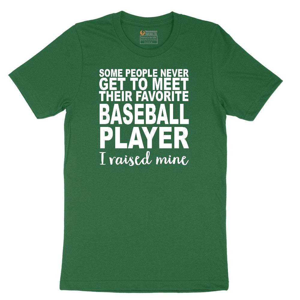 Baseball Player I Raised Mine Short Sleeve Tee - Athletic Kelly