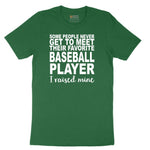 Baseball Player I Raised Mine Short Sleeve Tee - Athletic Kelly