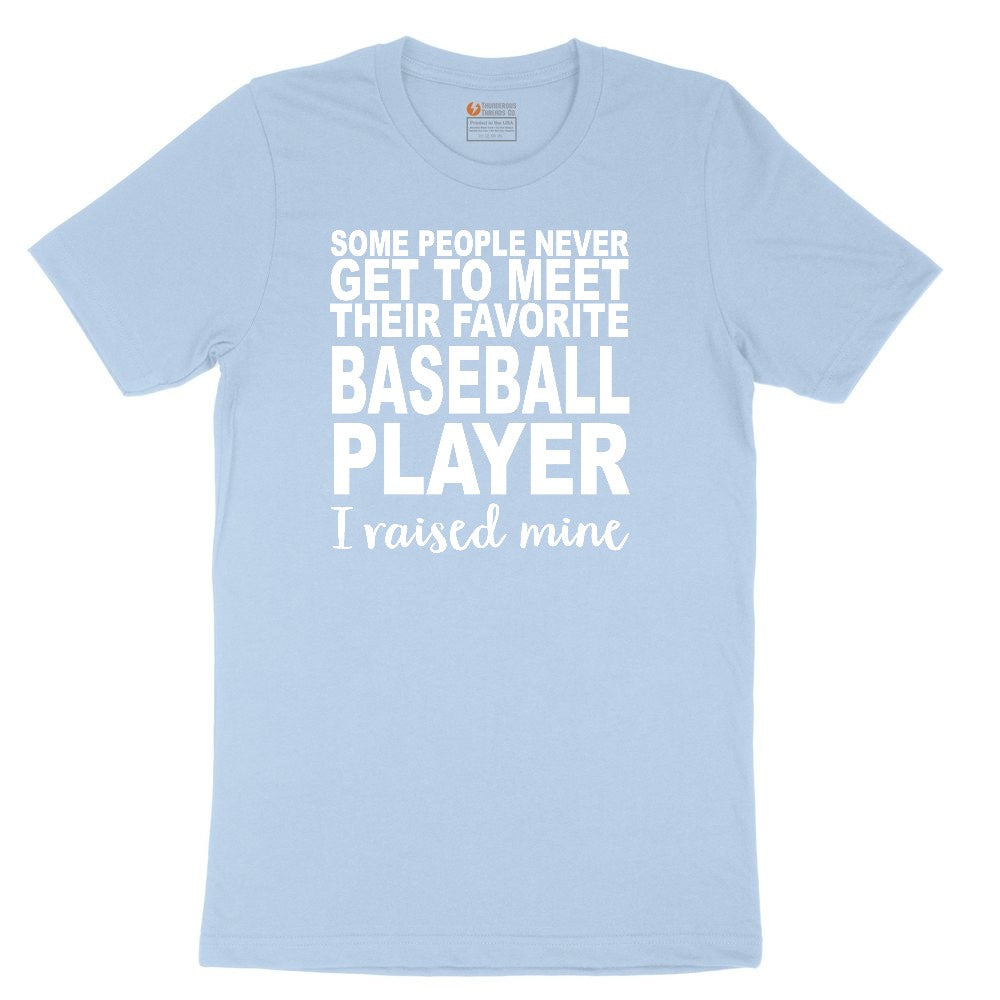 Baseball Player I Raised Mine Toddler Short Sleeve Tee - Light Blue