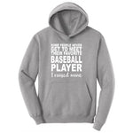 Baseball Player I Raised Mine Youth Hoodie - Athletic Heather