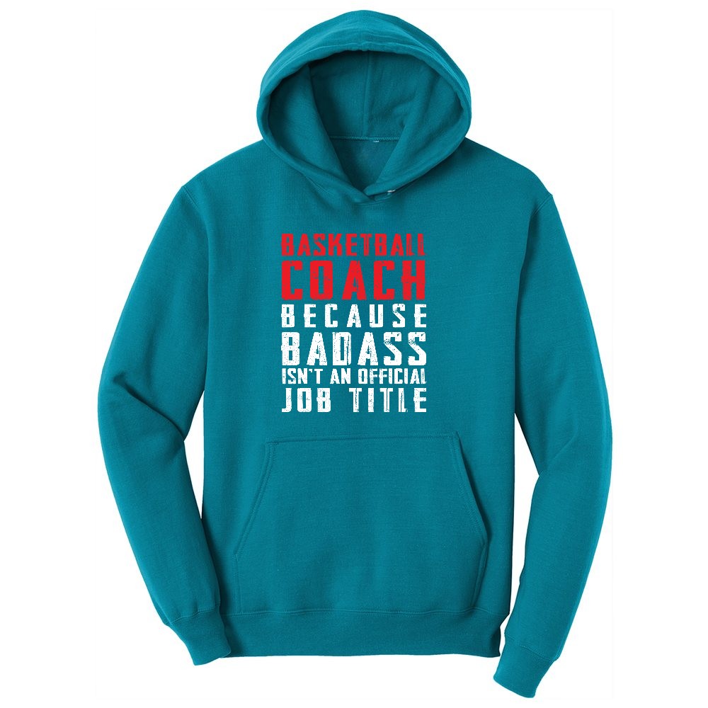 Basketball Coach Ladies Hoodie - Teal