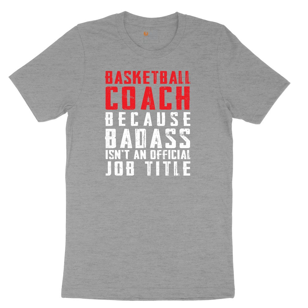 Basketball Coach Ladies Short Sleeve Tee - Granite Heather