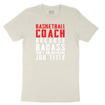 Basketball Coach Ladies Short Sleeve Tee - Natural Heather