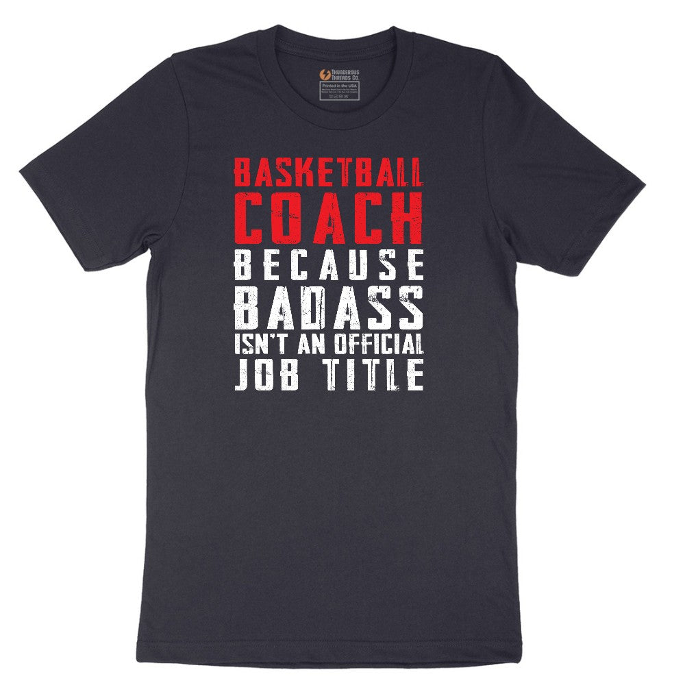 Basketball Coach Short Sleeve Tee - Deep Navy