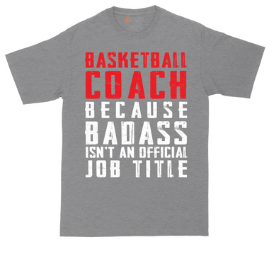 Basketball Coach tall t-shirt for men in Jet Black