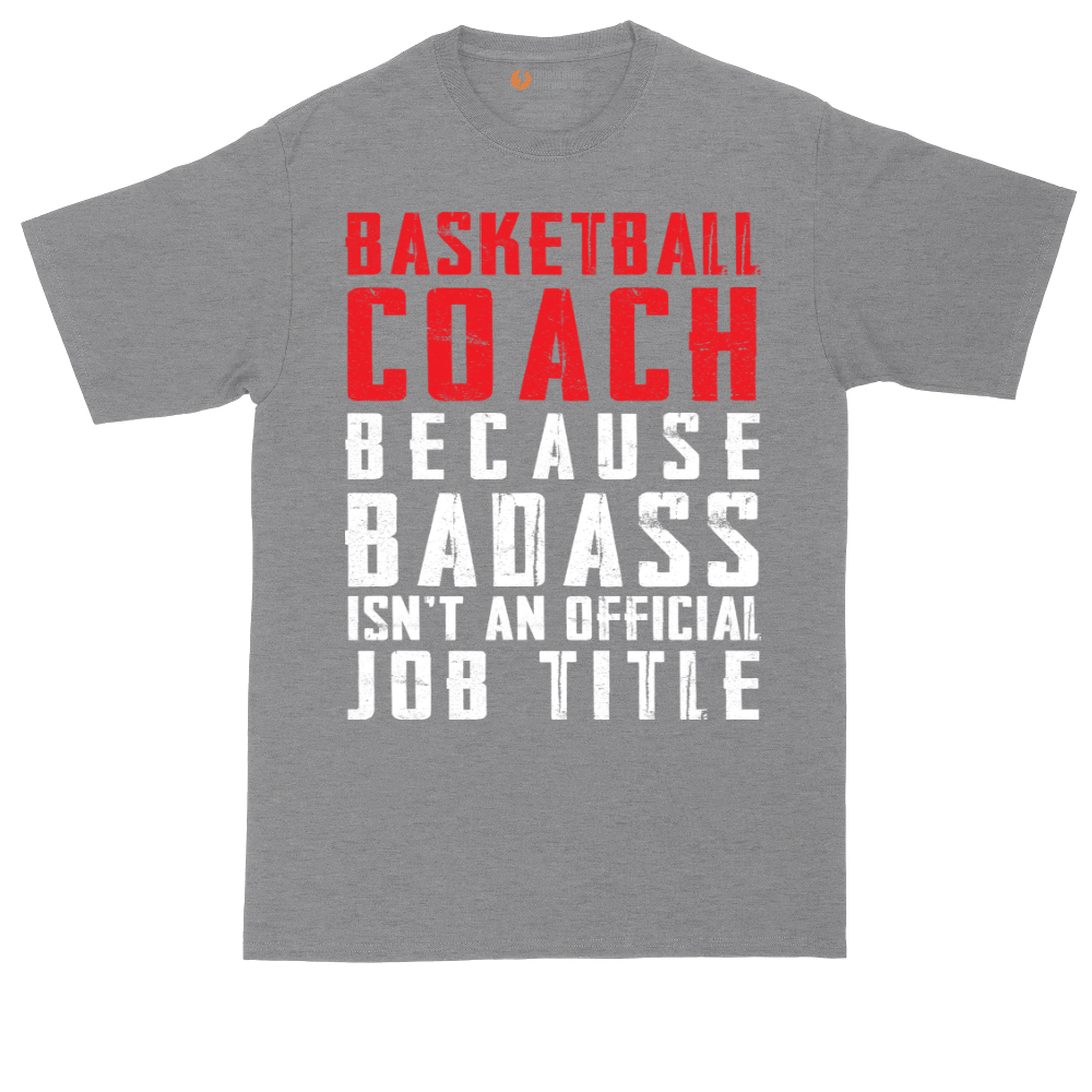 Basketball Coach tall t-shirt for men in Athletic Heather