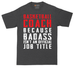 Basketball Coach tall t-shirt for men in Dark Heather Grey