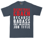 Basketball Coach tall t-shirt for men in Heather Navy