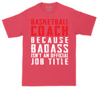 Basketball Coach tall t-shirt for men in Heather Red