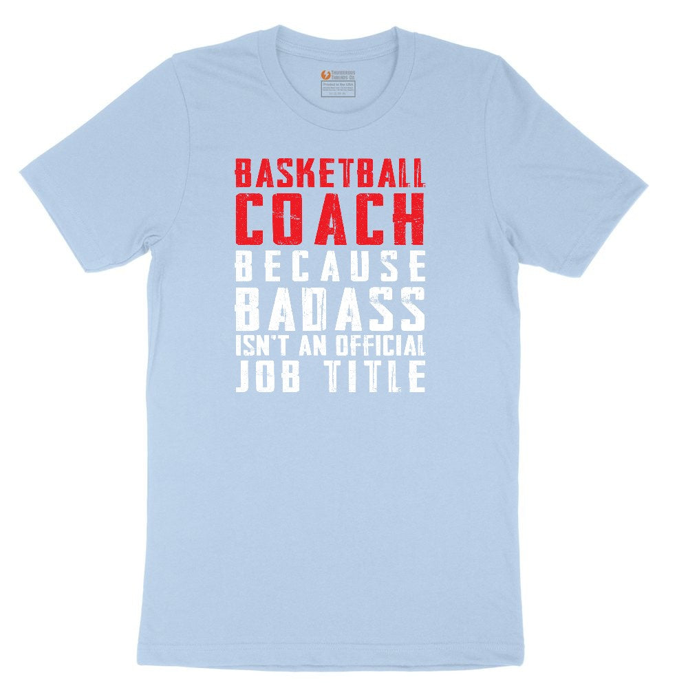 Basketball Coach Toddler Short Sleeve Tee - Light Blue