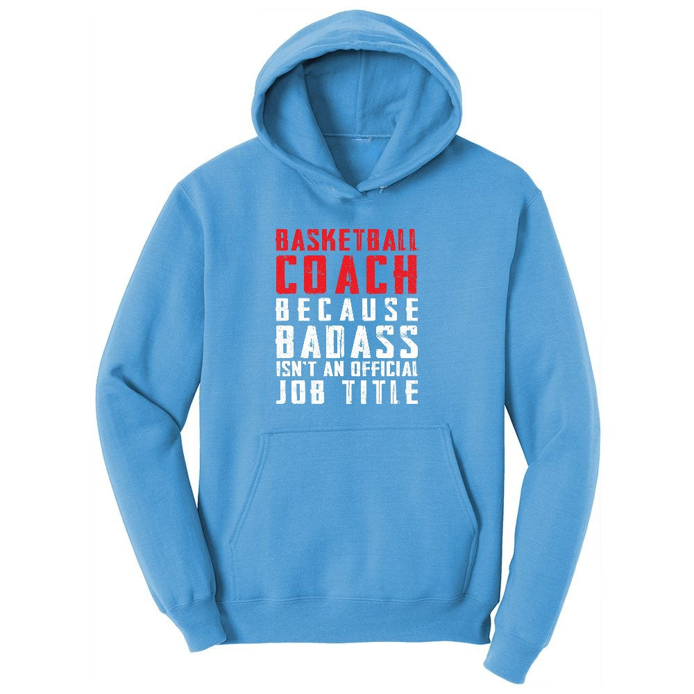Basketball Coach Youth Hoodie - Aquatic Blue