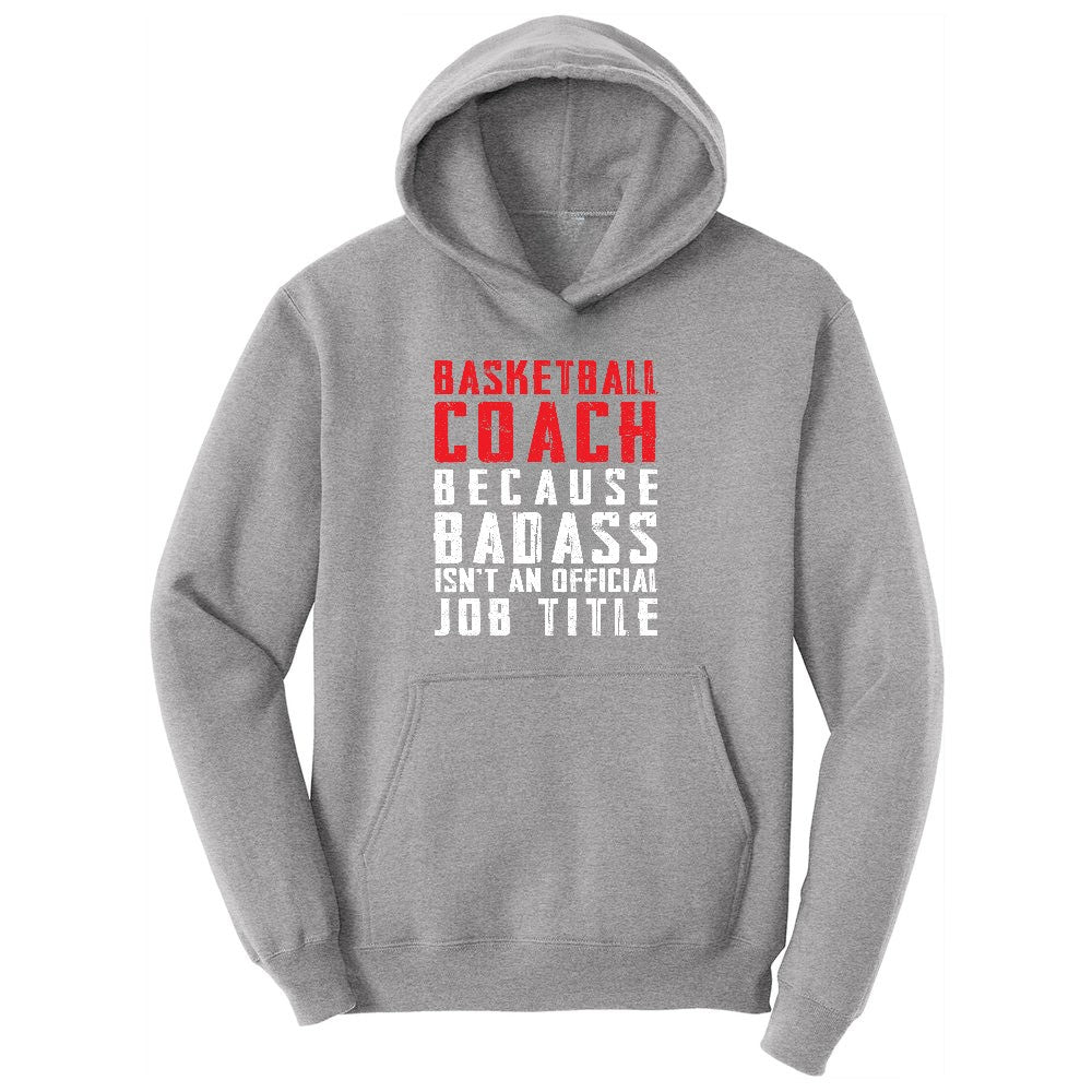 Basketball Coach Youth Hoodie - Athletic Heather