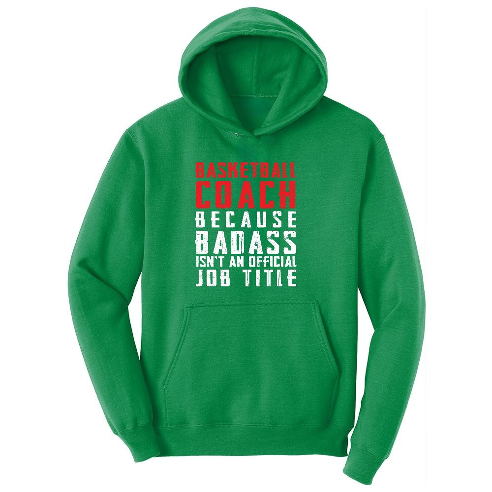 Basketball Coach Youth Hoodie - Kelly Green