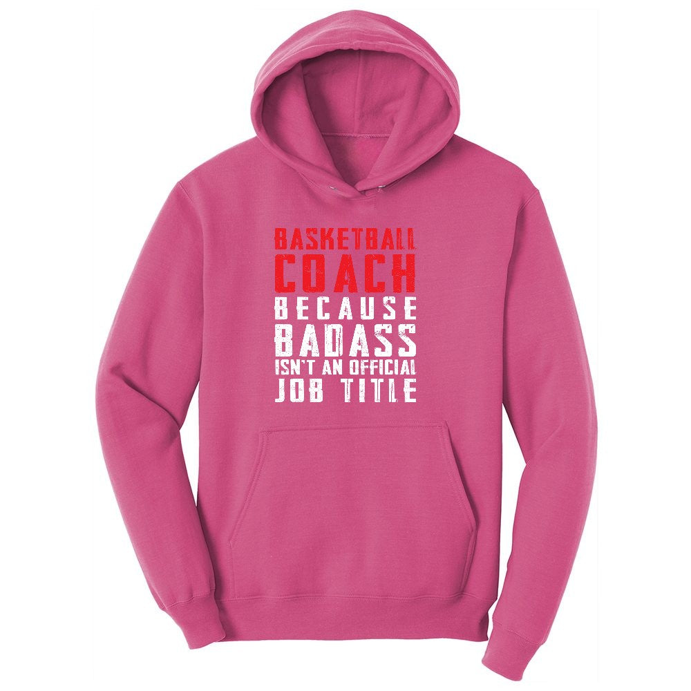 Basketball Coach Youth Hoodie - Sangria