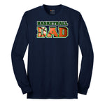 Basketball Dad Long Sleeve Tee - Navy