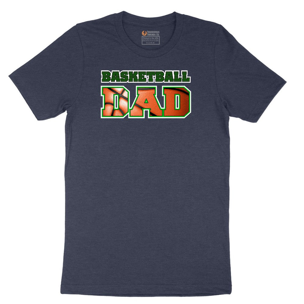 Basketball Dad Short Sleeve Tee - Heather Navy