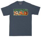 Basketball Dad tall t-shirt for men in Heather Navy