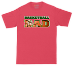 Basketball Dad tall t-shirt for men in Heather Red