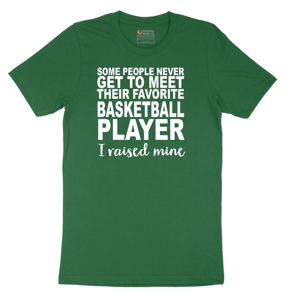 Basketball Player I Raised Mine Short Sleeve Tee - Athletic Kelly