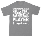 Basketball Player I Raised Mine tall t-shirt for men in Athletic Heather