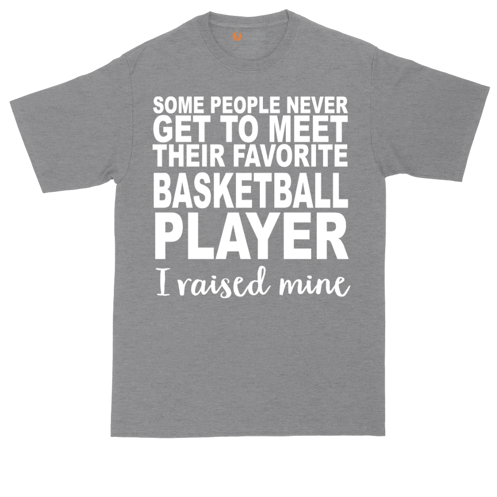Basketball Player I Raised Mine tall t-shirt for men in Athletic Heather