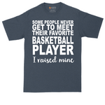 Basketball Player I Raised Mine tall t-shirt for men in Heather Navy