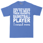 Basketball Player I Raised Mine tall t-shirt for men in Heather Royal