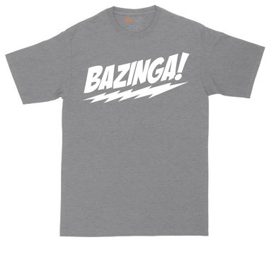 Bazinga tall t-shirt for men in Heather Red