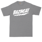 Bazinga tall t-shirt for men in Athletic Heather