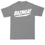 Bazinga tall t-shirt for men in Athletic Heather