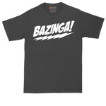 Bazinga tall t-shirt for men in Dark Heather Grey